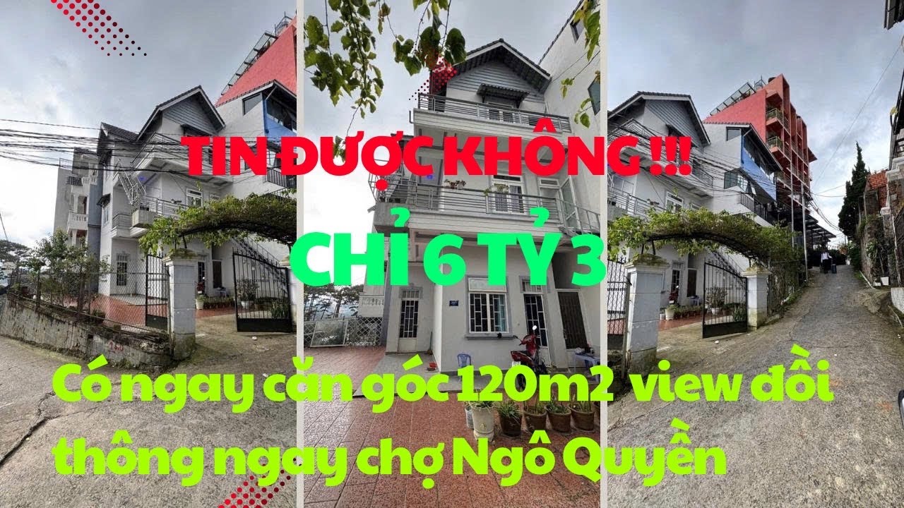 Tin được không! Chỉ 6tỷ3 sở hữu căn góc 2 mặt tiền 80m2 có 2 căn hộ 2 phòng trọ tới chợ đêm 3,5km 