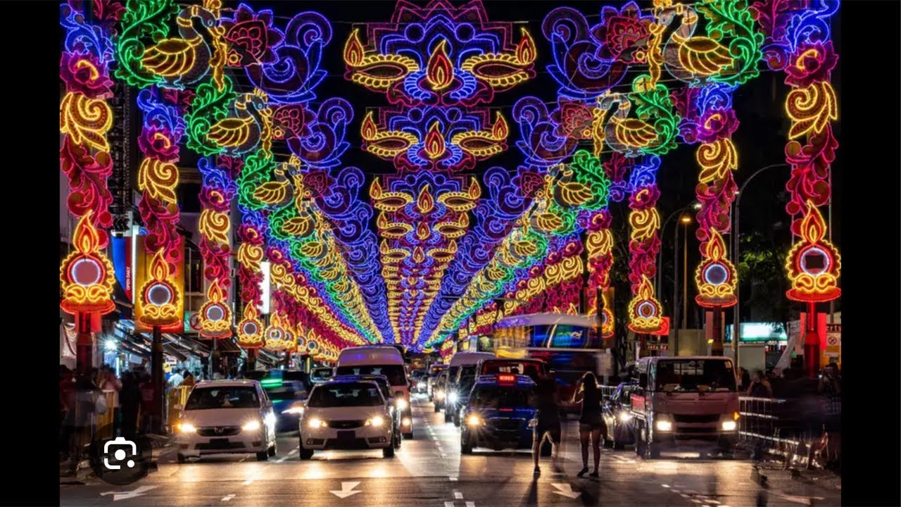 🪔 Singapore Little India Deepavali Festival | Lights, Culture & Festive Crowd | 4K Walking Tour