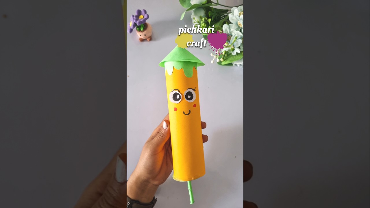 Holi craft ideas for school | #shorts #youtubeshorts #trending #holi #craft #pichkari #kidscraft #yt