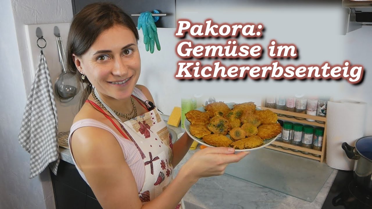 Pakora – Gemüse im Kichererbsenteig | Knuspriges, gesundes Rezept 🥦🥔