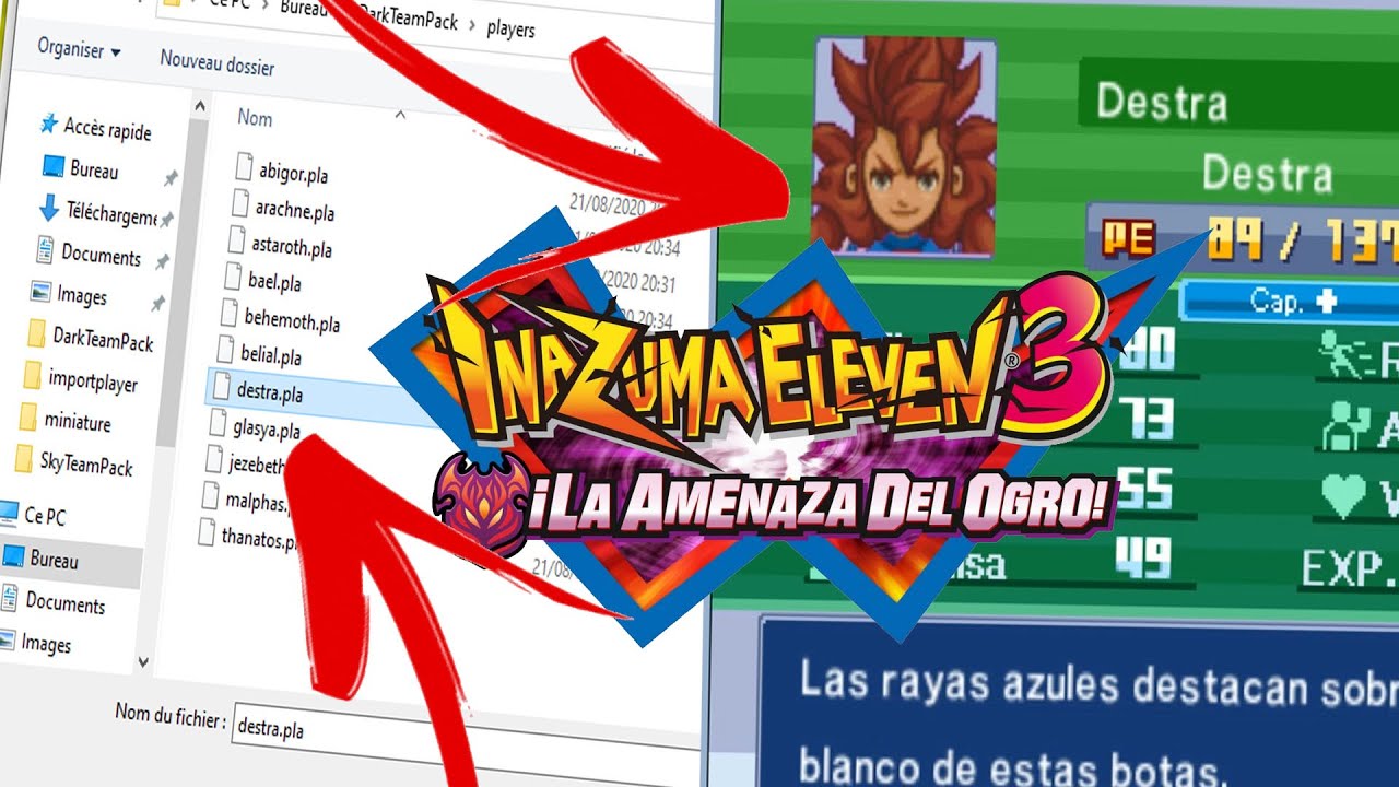 &iexcl;IMPORTAR JUGADORES CON NFFM3! SAVE EDITOR INAZUMA ELEVEN 3