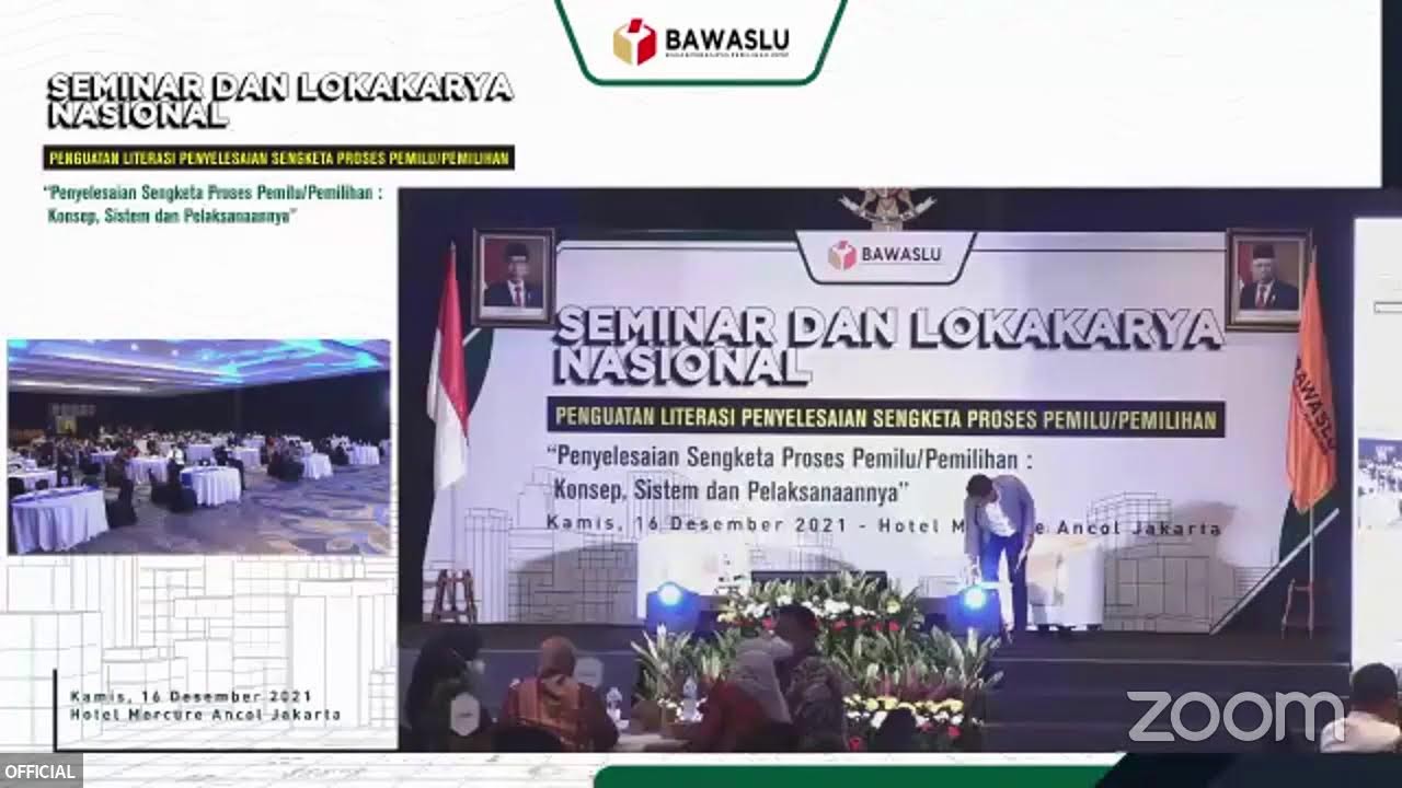 Seminar dan Lokakarya Nasional - Penguatan Literasi Penyelesaian Sengketa Proses Pemilu/Pemilihan