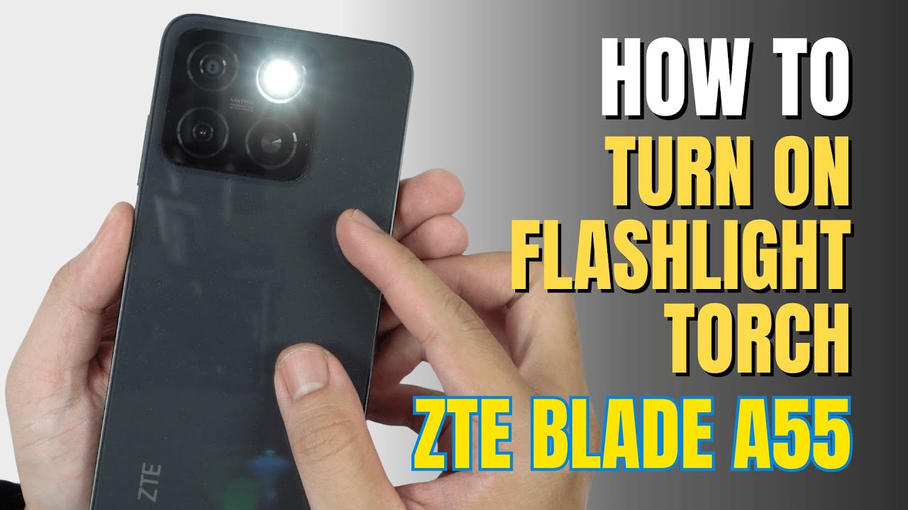 How to turn on Flashlight | Torch on ZTE Blade A55