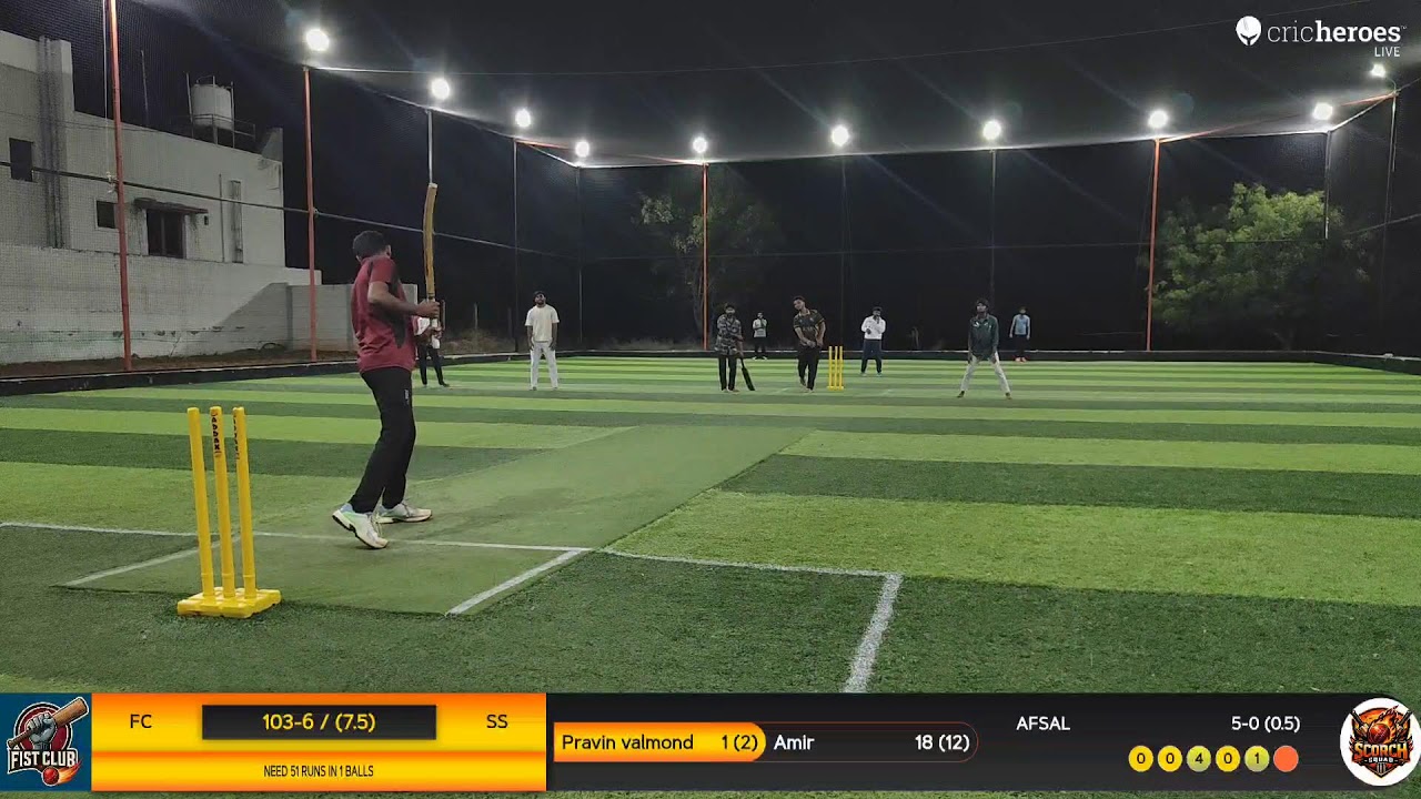 SCORCH SQUAD vs FIST CLUB live cricket match | Headlight Cricket - 300 ( Auction Tournament) live -