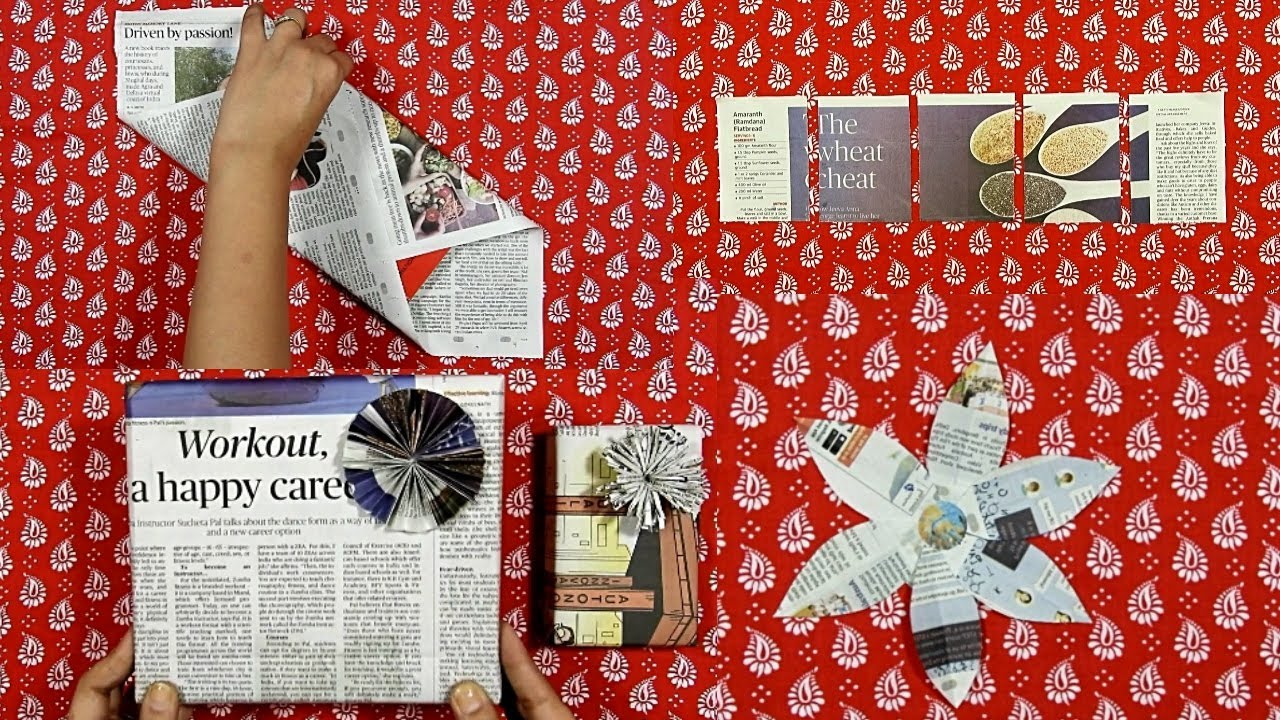 DIY last Minute Gift Wrapping Ideas In lockdown |  Gift Wrapping Ideas Using Newspaper | DIY