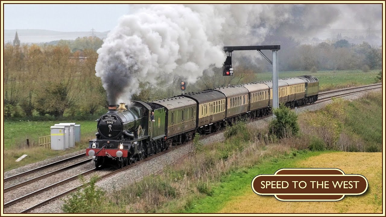 5043 'Earl of Mount Edgcumbe' Thumps Through Culham