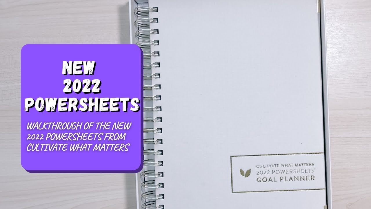 *NEW* 2022 PowerSheets | Cultivate What Matters | Complete walkthrough and review