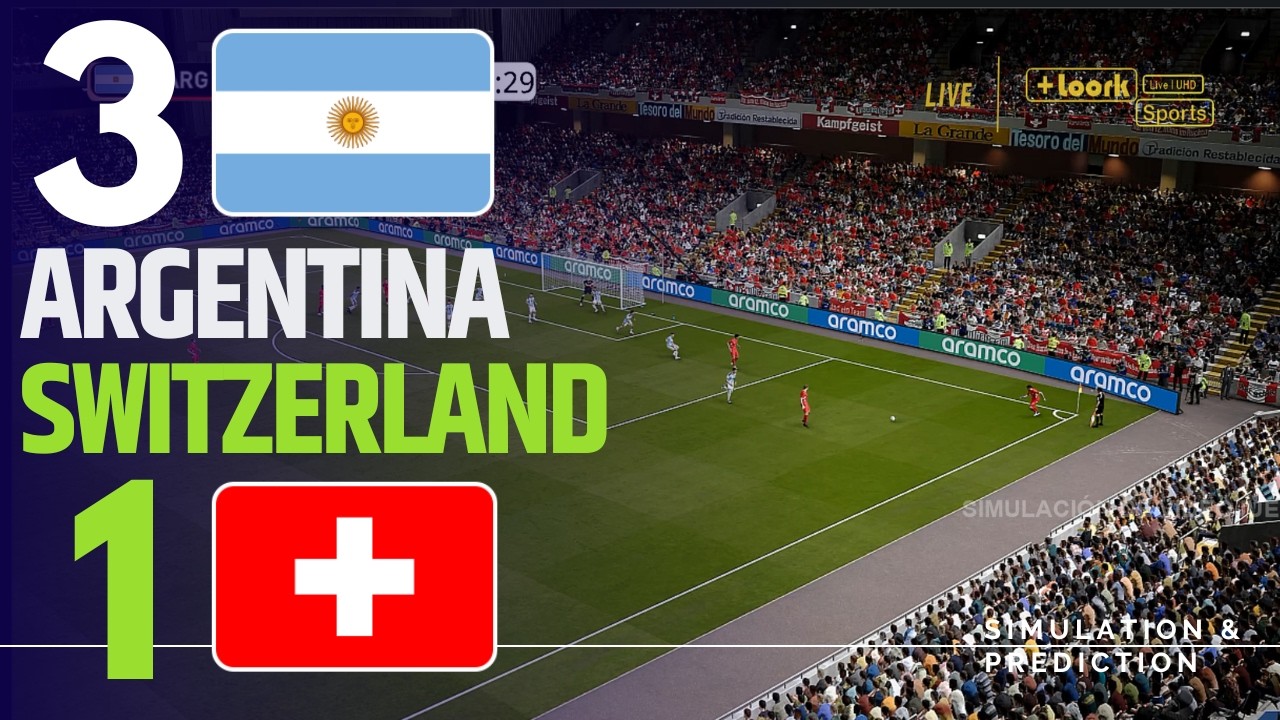 ✅ ARGENTINA 3-1 SWITZERLAND: Match Highlight ⚽| 2026 FIFA World Cup | Simulation/Recreation