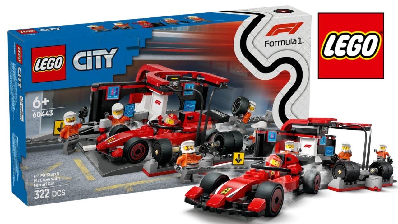 LEGO 60443 F1&reg; Pit Stop & Pit Crew with Ferrari Car &ndash; Speed Build! 🏎️🔥 #LEGO #Ferrari