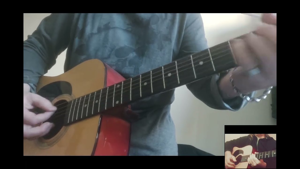 How I play from right-hander acoustic guitar to left -hander acoustic style🤘🏻🎸 #acousticjam #guitar 