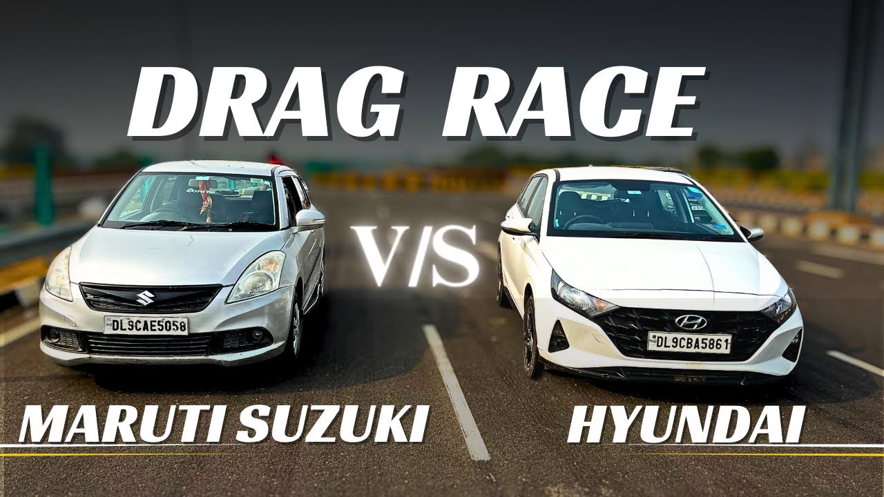 HYUNDAI i20    VS    SWIFT DZIRE drag race / Diesel vs Petrol 🔥