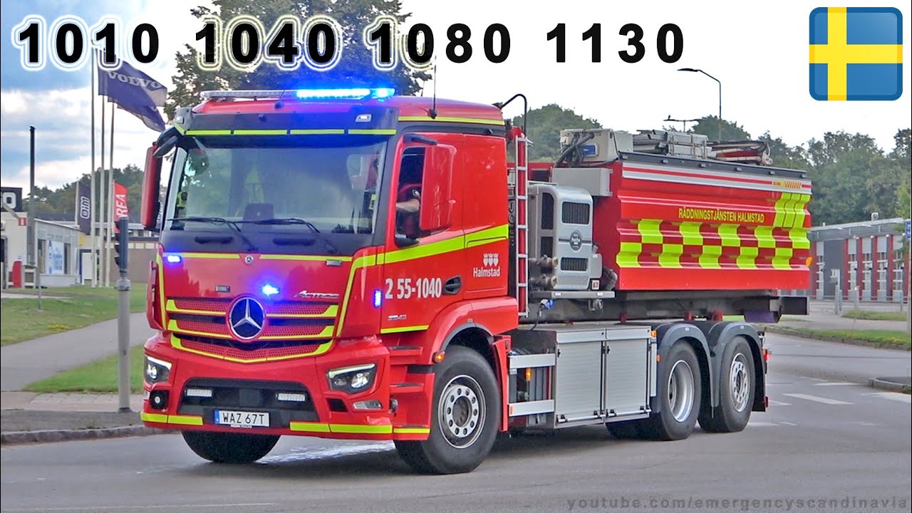 Fire call/utryckning räddningstjänsten Halmstad [SE | 7.2025]