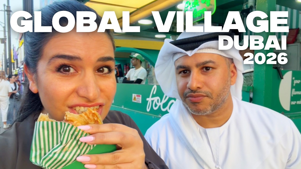 Global Village Dubai 2026 | 4K Walking Tour & All We Ate | Food Vlog