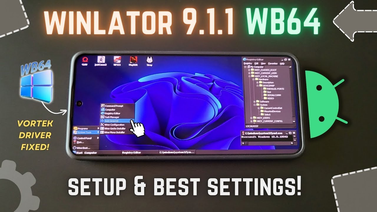 New WINLATOR WB64 9.1.1 Emulator on Android Setup - Best Settings!