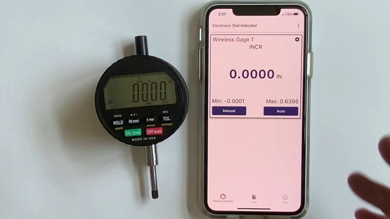 VRS Wireless Indicator with “Electronic Dial Indicator” App