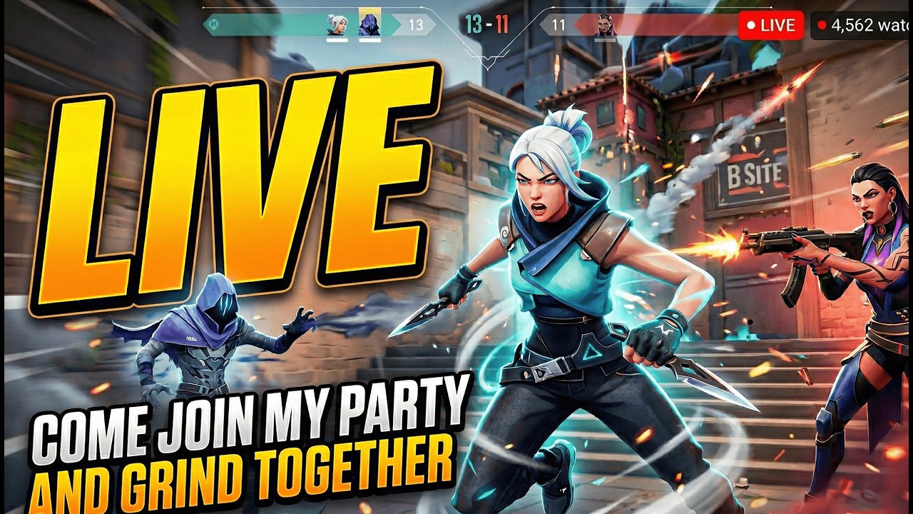 The Silver Grind: Come Join My Party! 🎮 (Valorant Live)