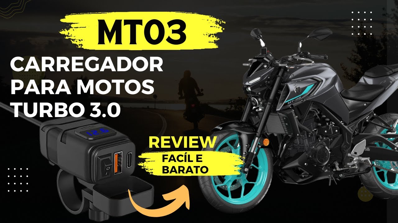 Carregador USB Turbo para Motos - Mt03 instalação