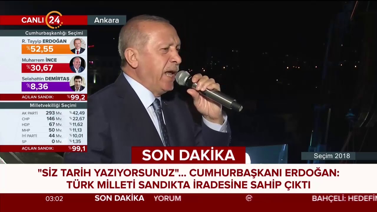 Cumhurbaşkanı Erdoğan balkon konuşması yaptı