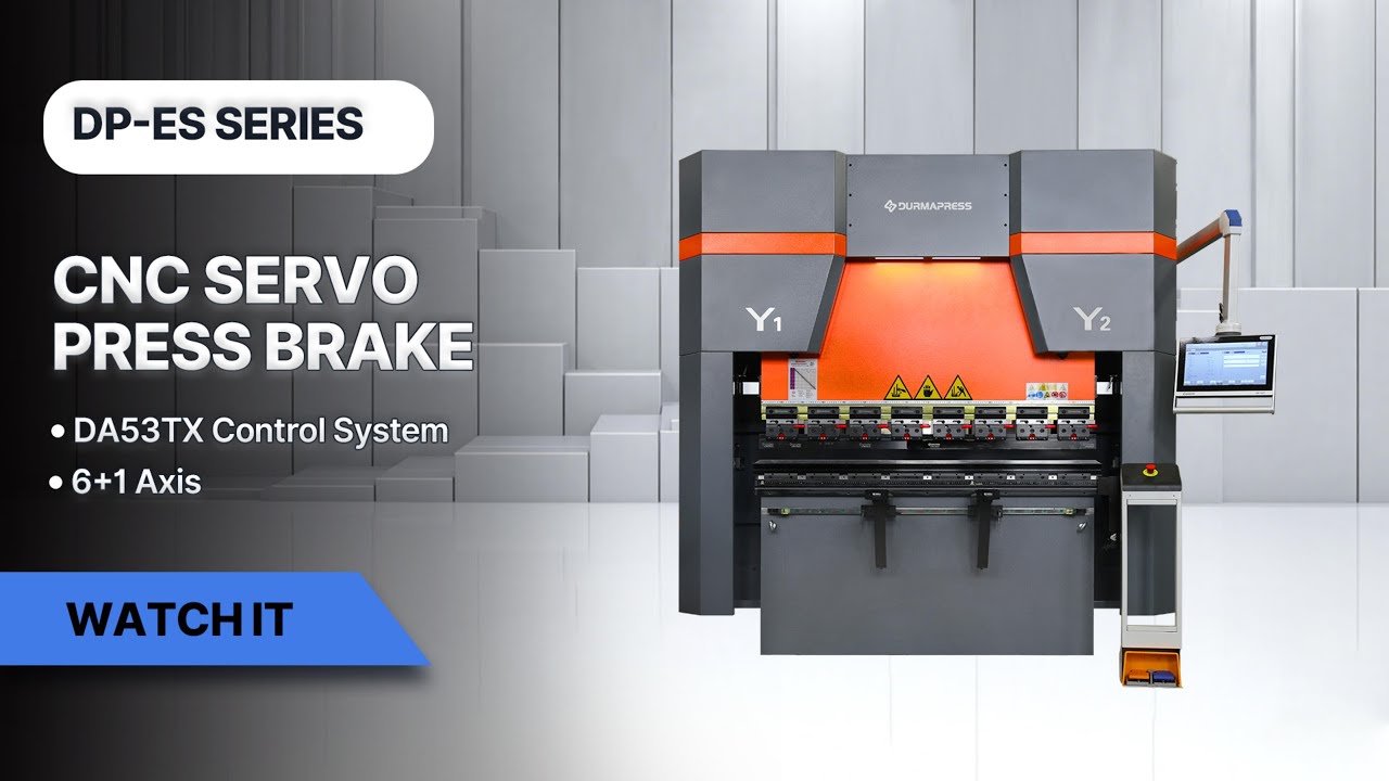 DURMAPRESS 6+1 AXIS DP-ES SERIES CNC SERVO PRESS BRAKE WITH DA53TX DISPLAT