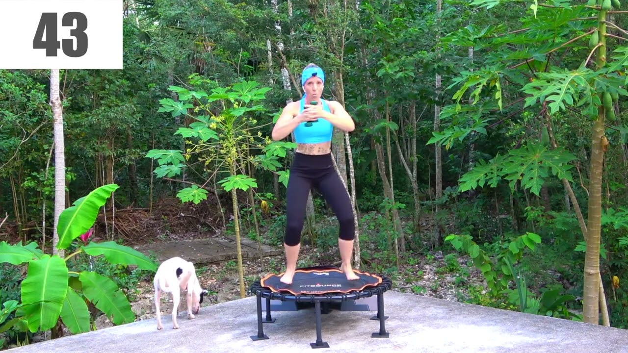 25 Minutes Rebounding HIIT Series 2025 Part 4 on a Rebound Fit Trampoline. Jan 2025 128BPM