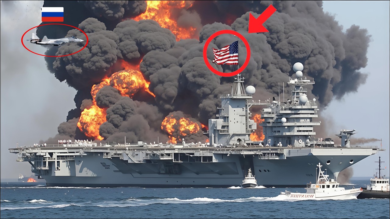 13 минут назад! Американский авианосец с 90 самолетами Jet-22 был уничтожен российским пилотом МиГ-2