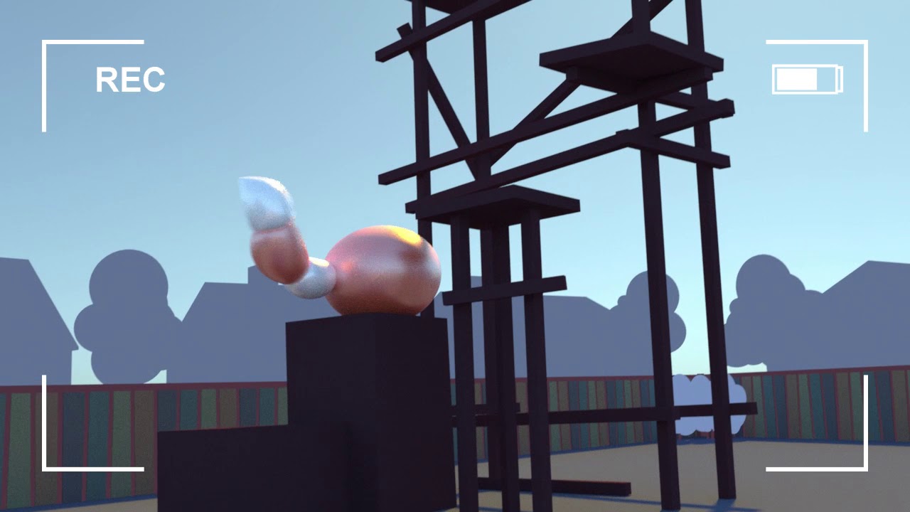 Funny ball with tail animation - folder assignment 2017