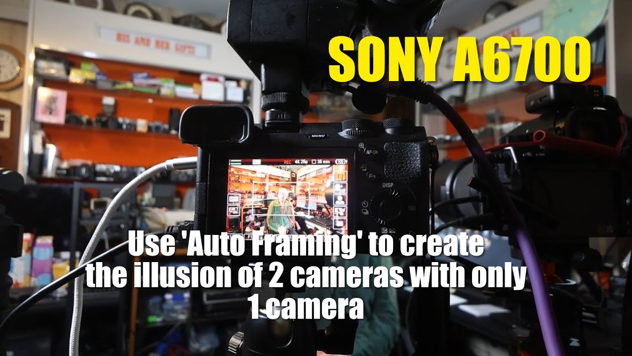 Sony A6700 Auto Framing in use