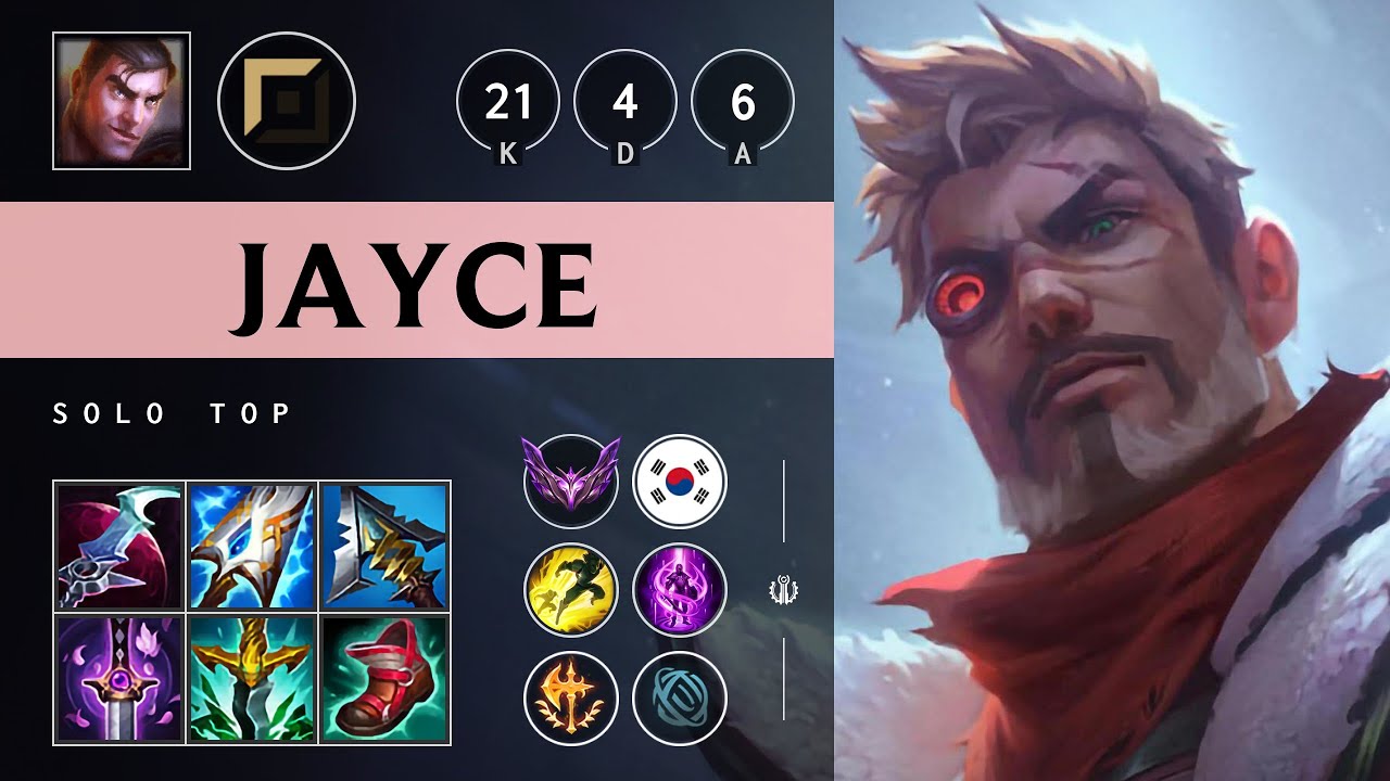 Jayce Top vs Gnar: Triple Kill, Legendary - KR Master Patch 14.20