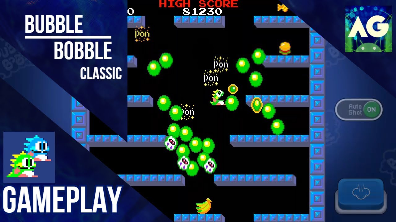 BUBBLE BOBBLE classic Gameplay  #1