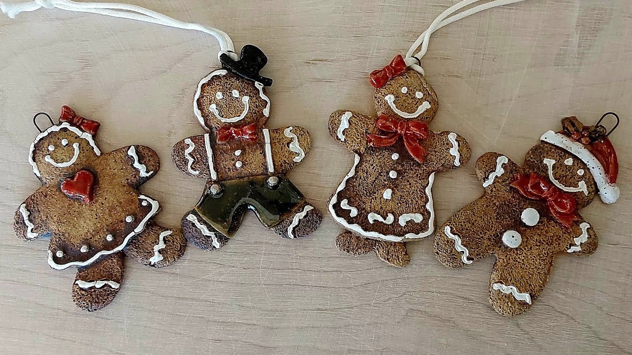 Pottery Gingerbread Ornaments (they look good enough to eat)!
