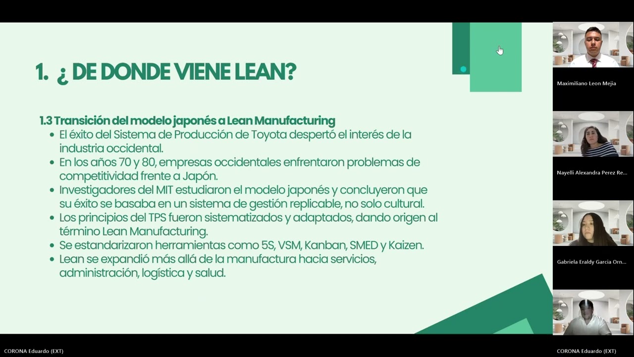 Exposición de Lean Manufacturing