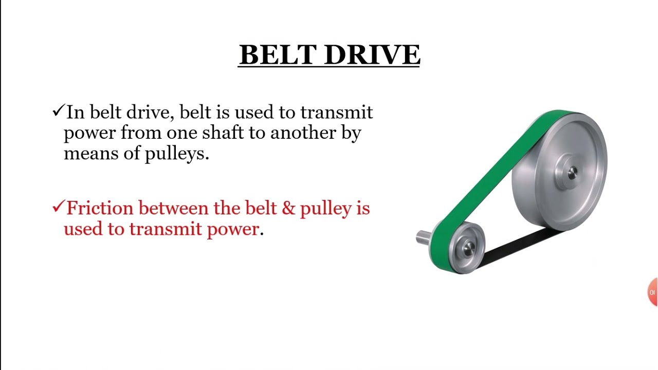 Part 4 - Power Transmission - Belt Drive | Kerala Water Authority | Tracer