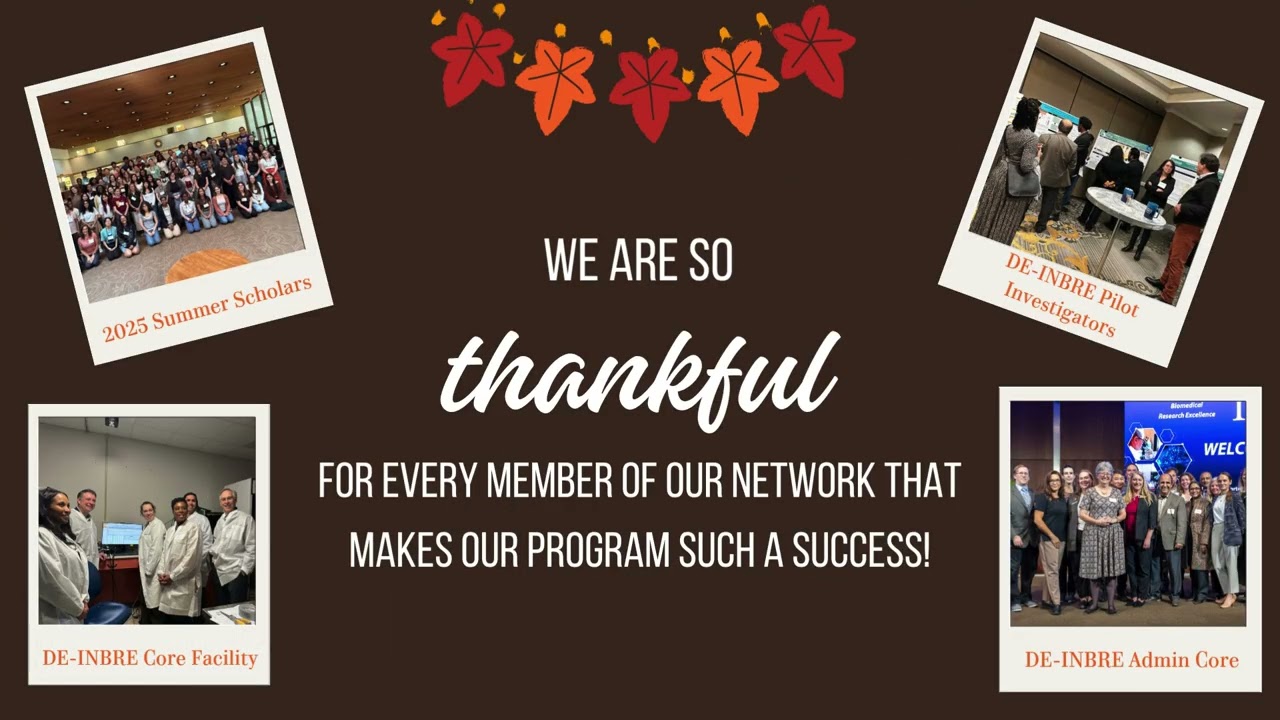 Happy Thanksgiving from Delaware INBRE