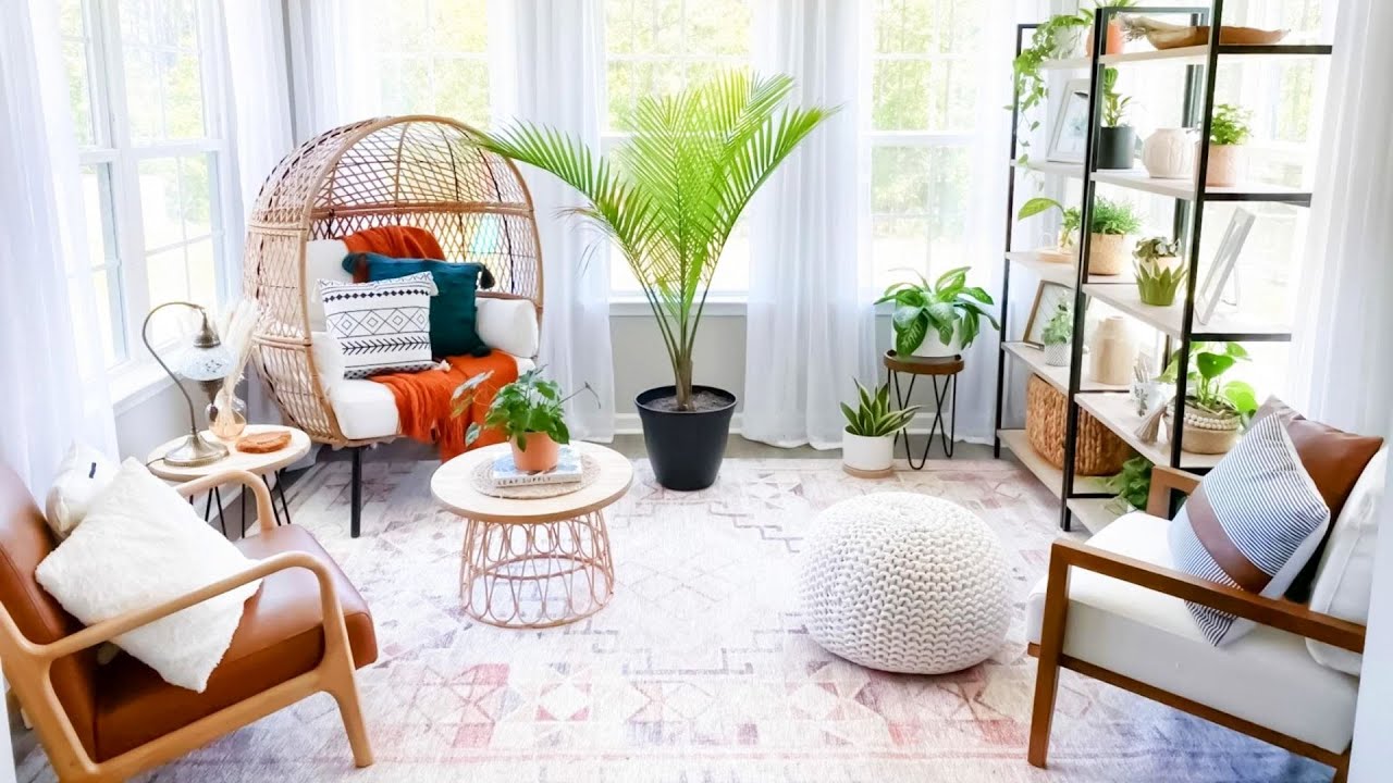BEAUTIFUL SMALL SUNROOM DESIGN IDEAS | HOW TO DECORATE TINY SUNROOM INTO SPACIOUS PEACEFUL SPACE
