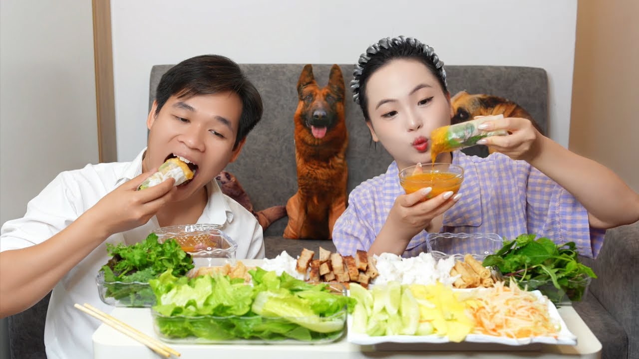 Mukbang Nem Nướng Nha Trang| 🌯 Nha Trang Grilled Pork Roll Mukbang 