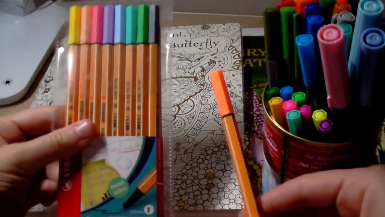 How I use Fineliners in my Colouring Books!