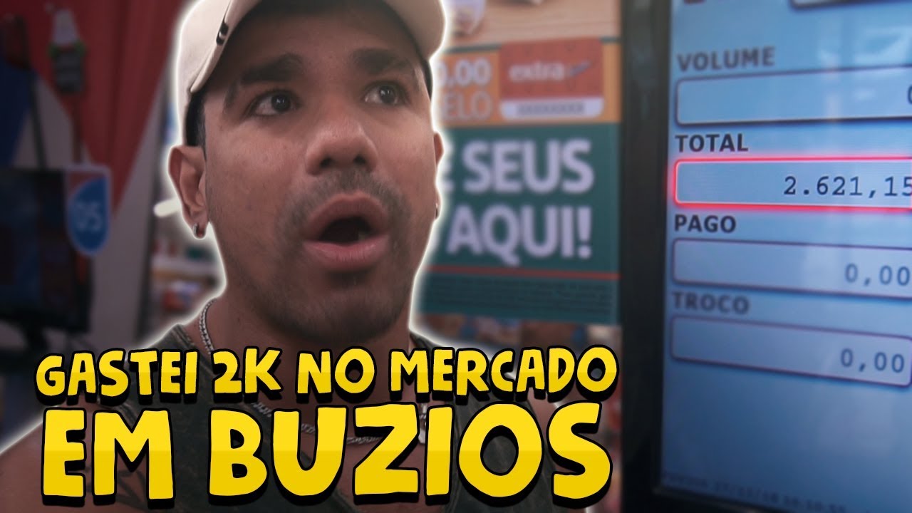 GASTEI 2K NO MERCADO EM BÚZIOS || VLOG 120