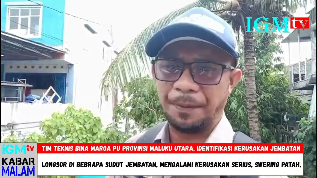 KABAR MALAM   JEMBATAN TANAH TINGGI BARAT BERPOTENSI PATAH DAN ROBOH   IGM tv