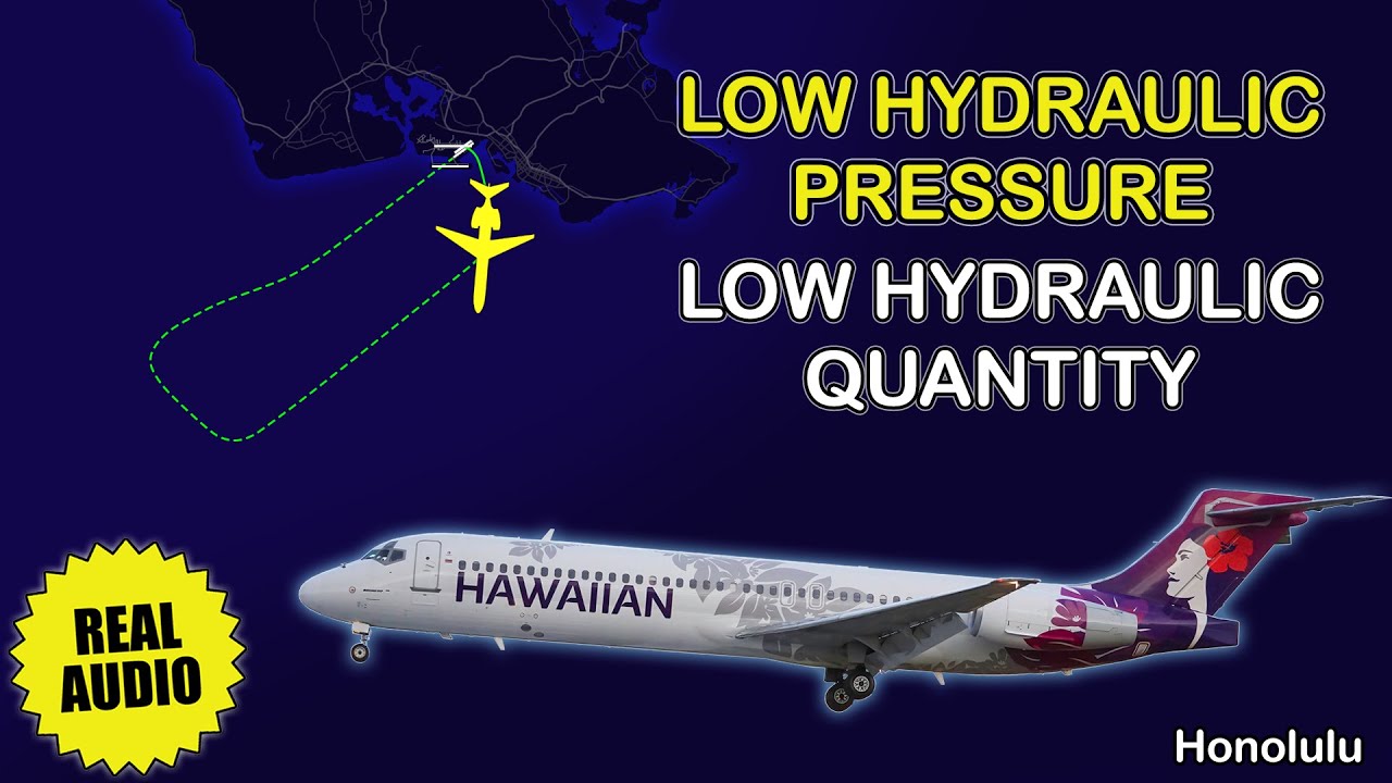 LOW hydraulic QUANTITY and LOW PRESSURE after takeoff. Hawaiian B717 returns to Honolulu. Real ATC
