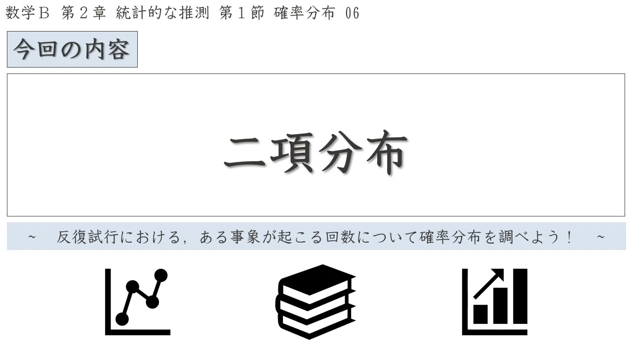 統計的な推測1.06「二項分布」【数学B】