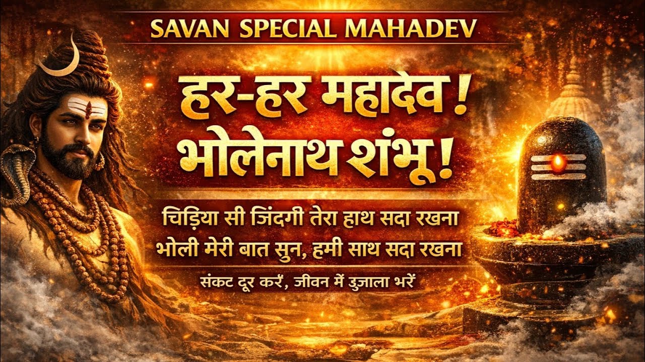 हर-हर महादेव | भोलेनाथ शंभू भजन | चिड़िया सी जिंदगी तेरा हाथ सदा रखना