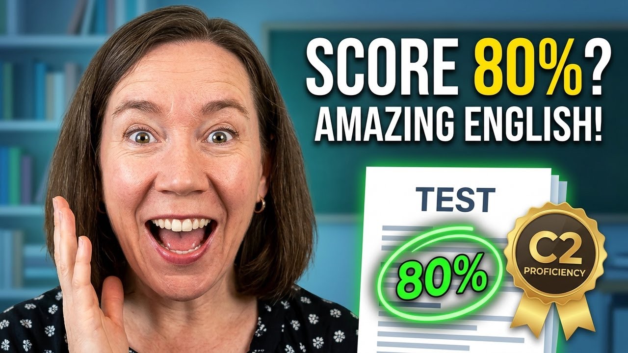 If you score 80% on this test, your English grammar is AMAZING!