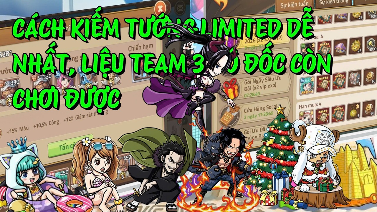 HUYỀN THOẠI HẢI TẶC - CÁCH KIẾM TƯỚNG LIMITED DỄ NHẤT - LIỆU TEAM ĐÔ ĐỐC CÒN MẠNH