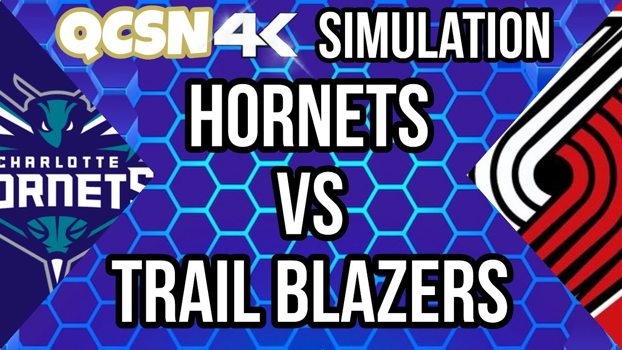 [4K] Charlotte Hornets vs Portland Trail Blazers | Hornets Simulation (NBA 2K24)