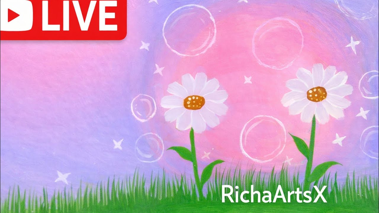 Asthetic sunflower 🌻 painting 🖌️🎨 by RichaArtsx #art #acrylicscenery 