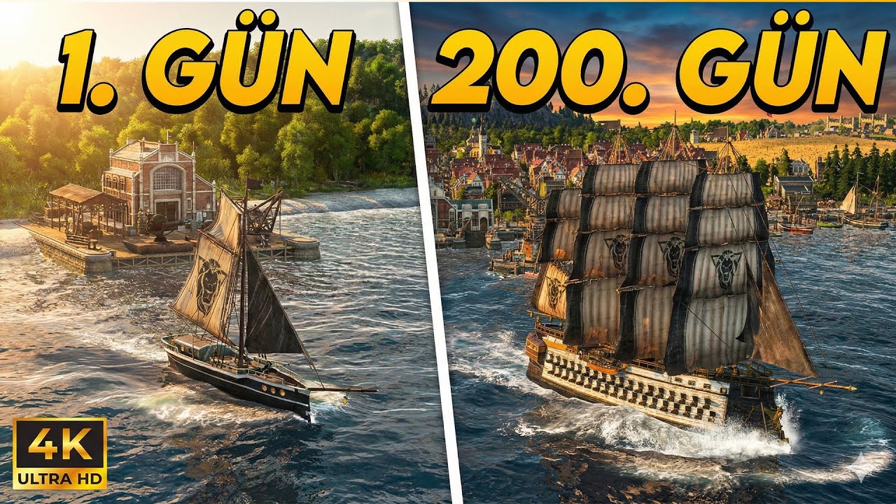 1800'LERDE AĞIR SANAYİ DEVRİMİ | Anno 1800 Türkçe 4K Ultra Graphıcs - 2. Bölüm