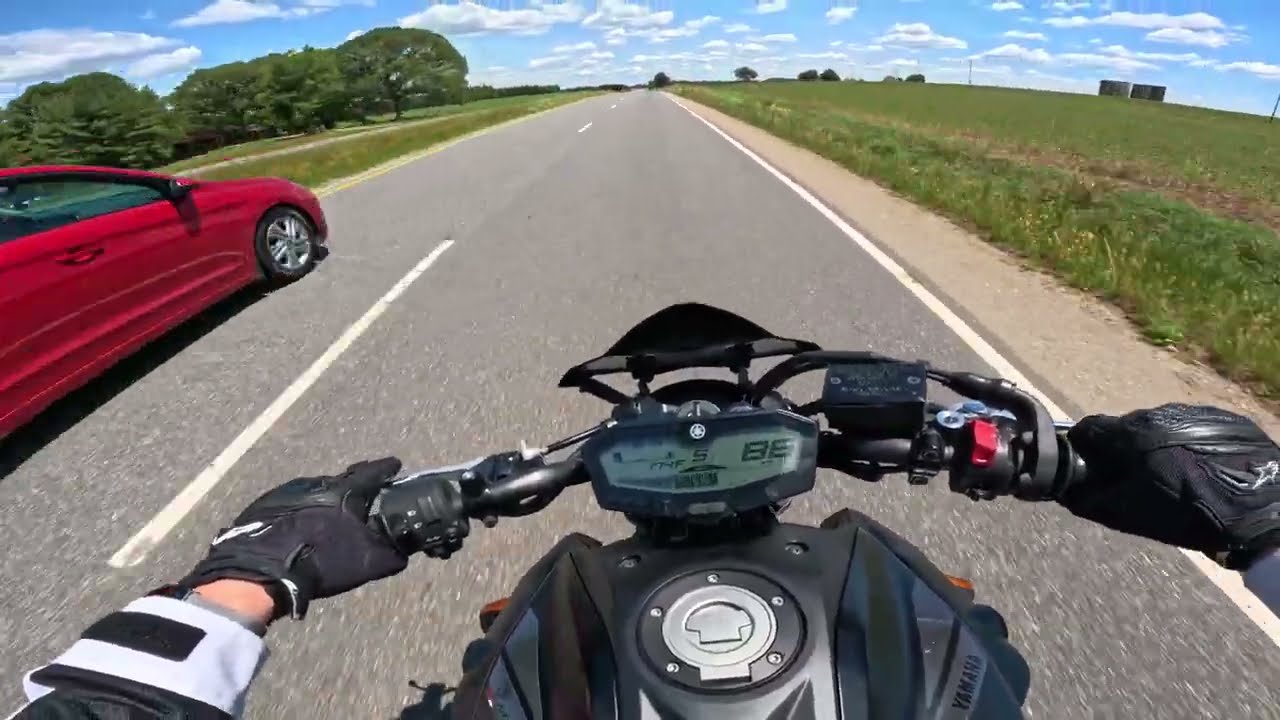 MT-07 Breaking in New Tires