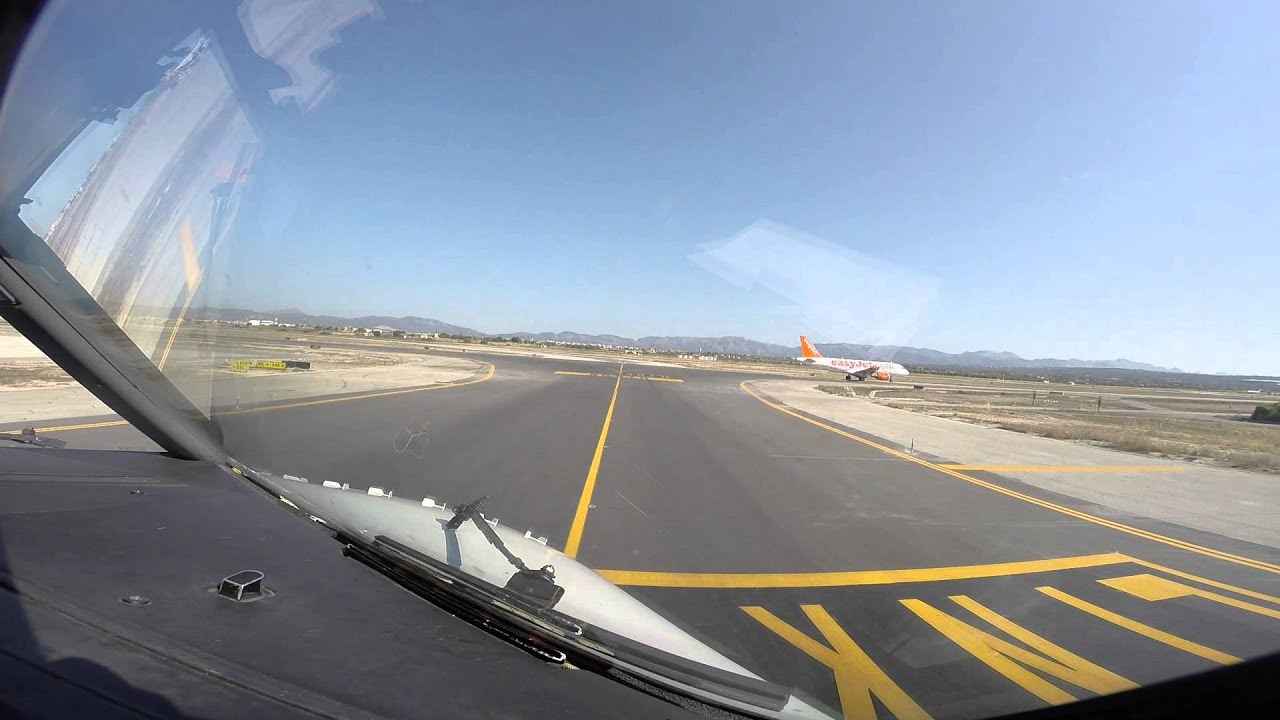 Departure Palma de Mallorca runway 24R