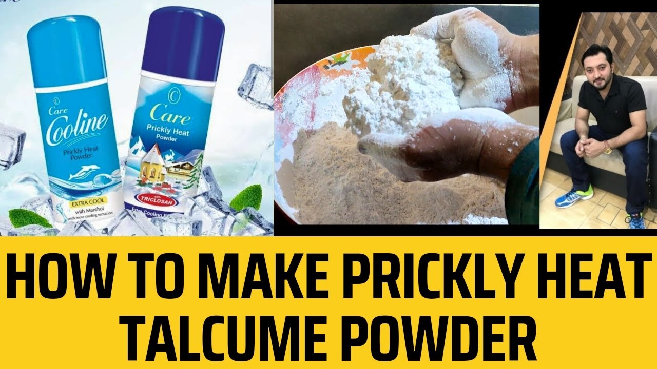 How to make prickly heat talcum powder | How to make talcum powder | How to make mint powder.