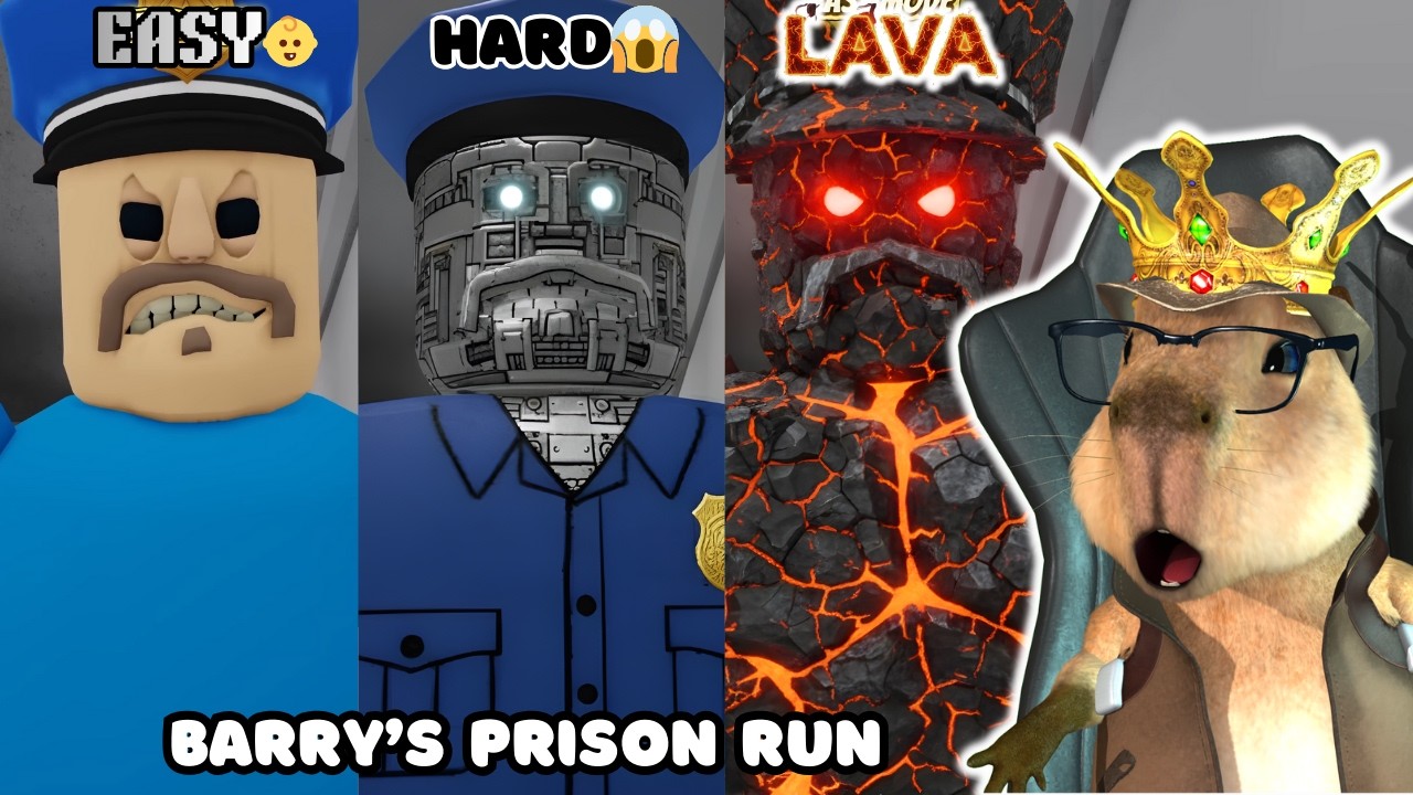 TAMATIN SEMUA LEVEL BARRY'S PRISON RUN DI ROBLOX😱